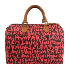 Louis Vuitton Speedy 30 Rote Graffiti Handtasche