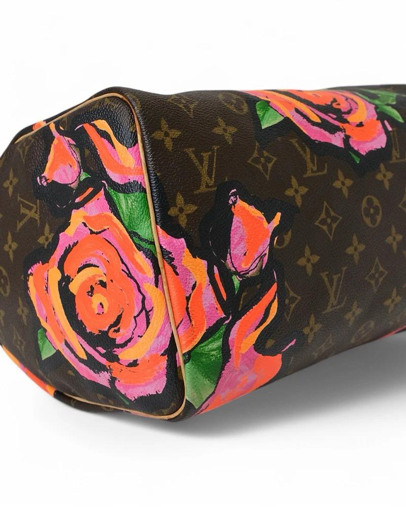 Louis Vuitton Speedy 30 Roses Monogramme en vente 5