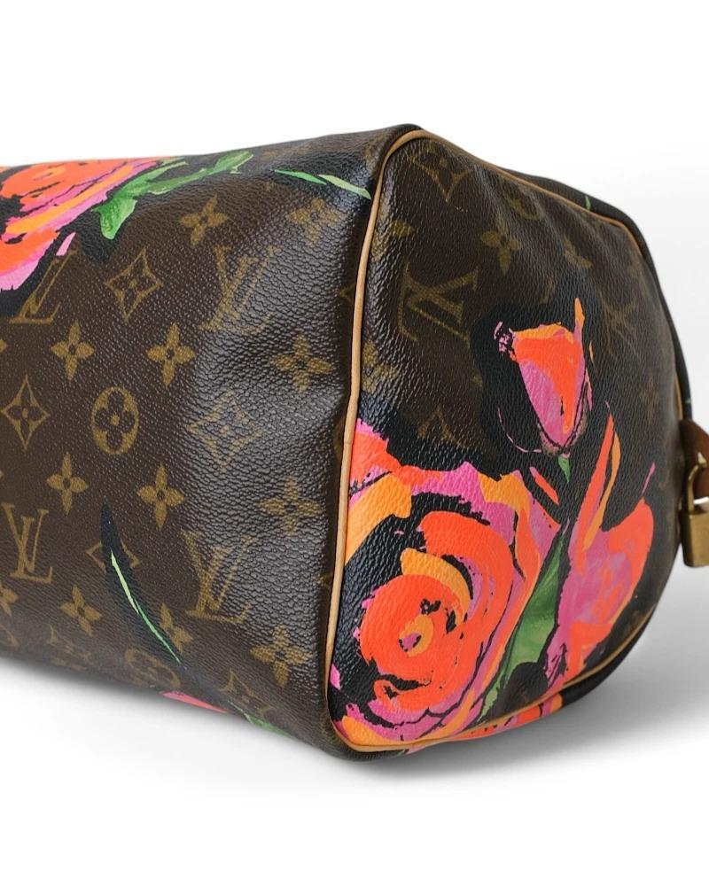 Louis Vuitton Speedy 30 Roses Monogramme en vente 6