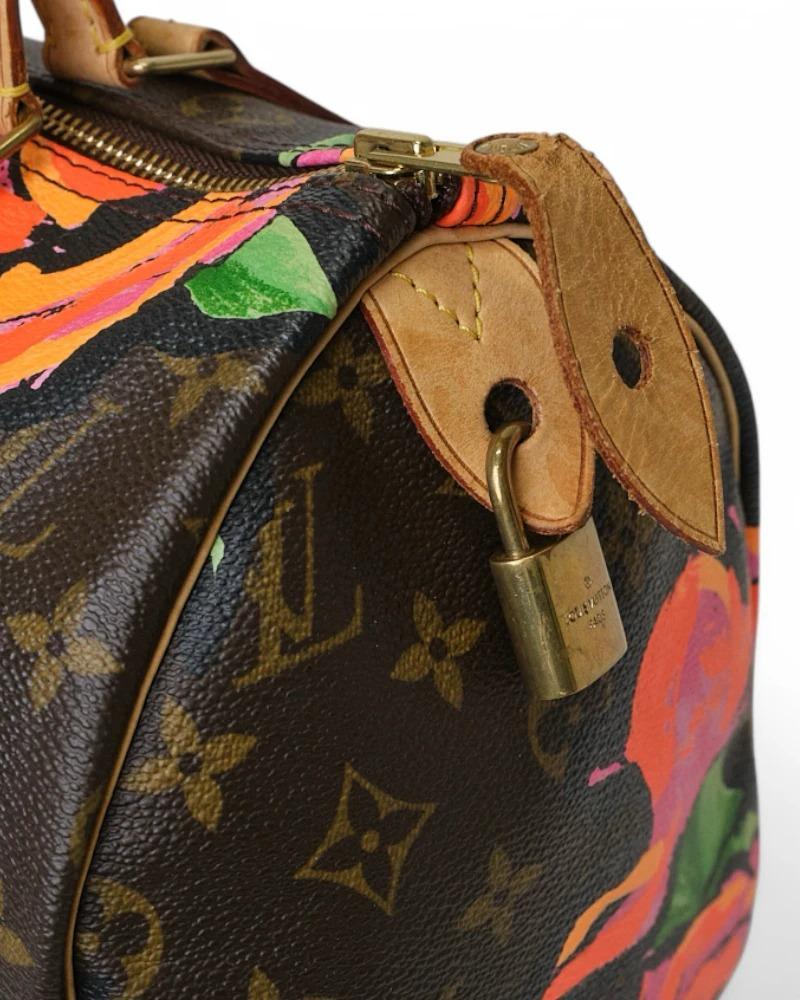 Louis Vuitton Speedy 30 Roses Monogramme en vente 8