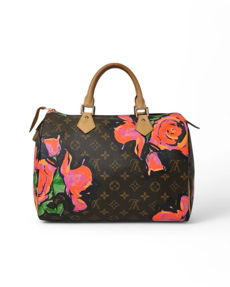 Louis Vuitton Speedy 30 Roses Monogramme Excellent état - En vente à Torre Del Greco, IT
