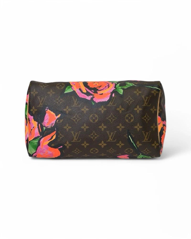 Louis Vuitton Speedy 30 Roses Monogramme en vente 4