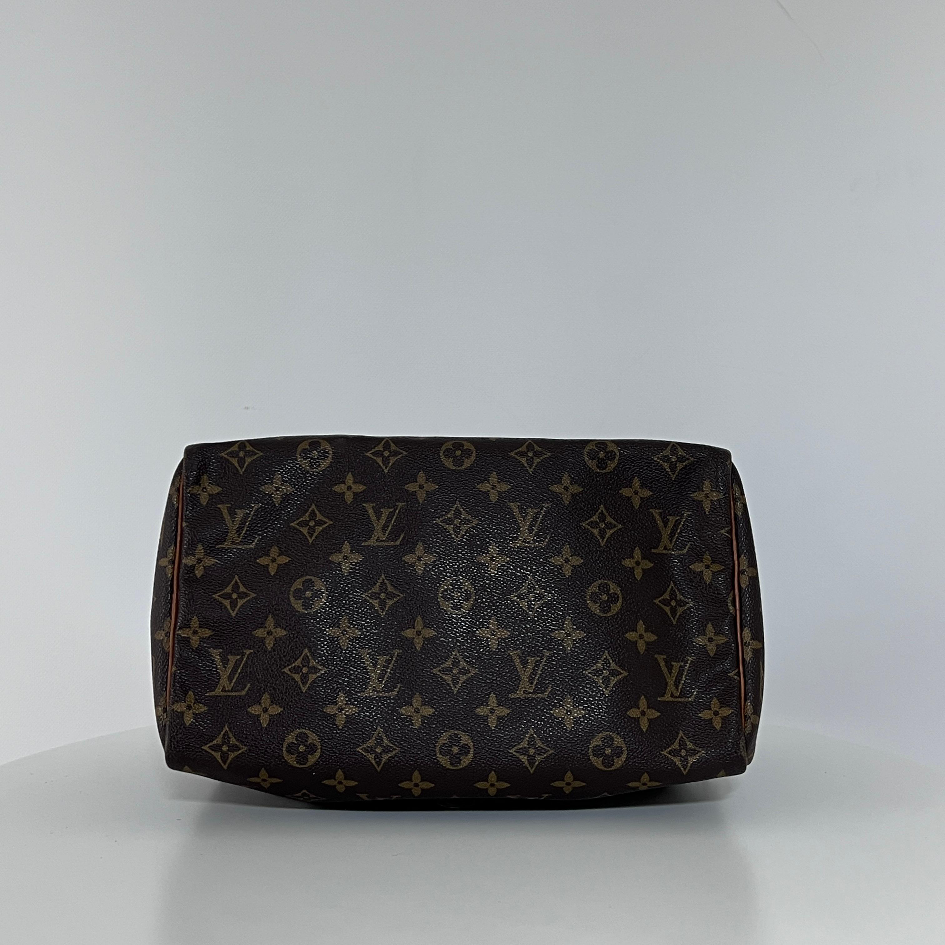 Louis Vuitton Speedy 30 Top Handle Bag Monogram Canvas Brown 1998 en vente 2