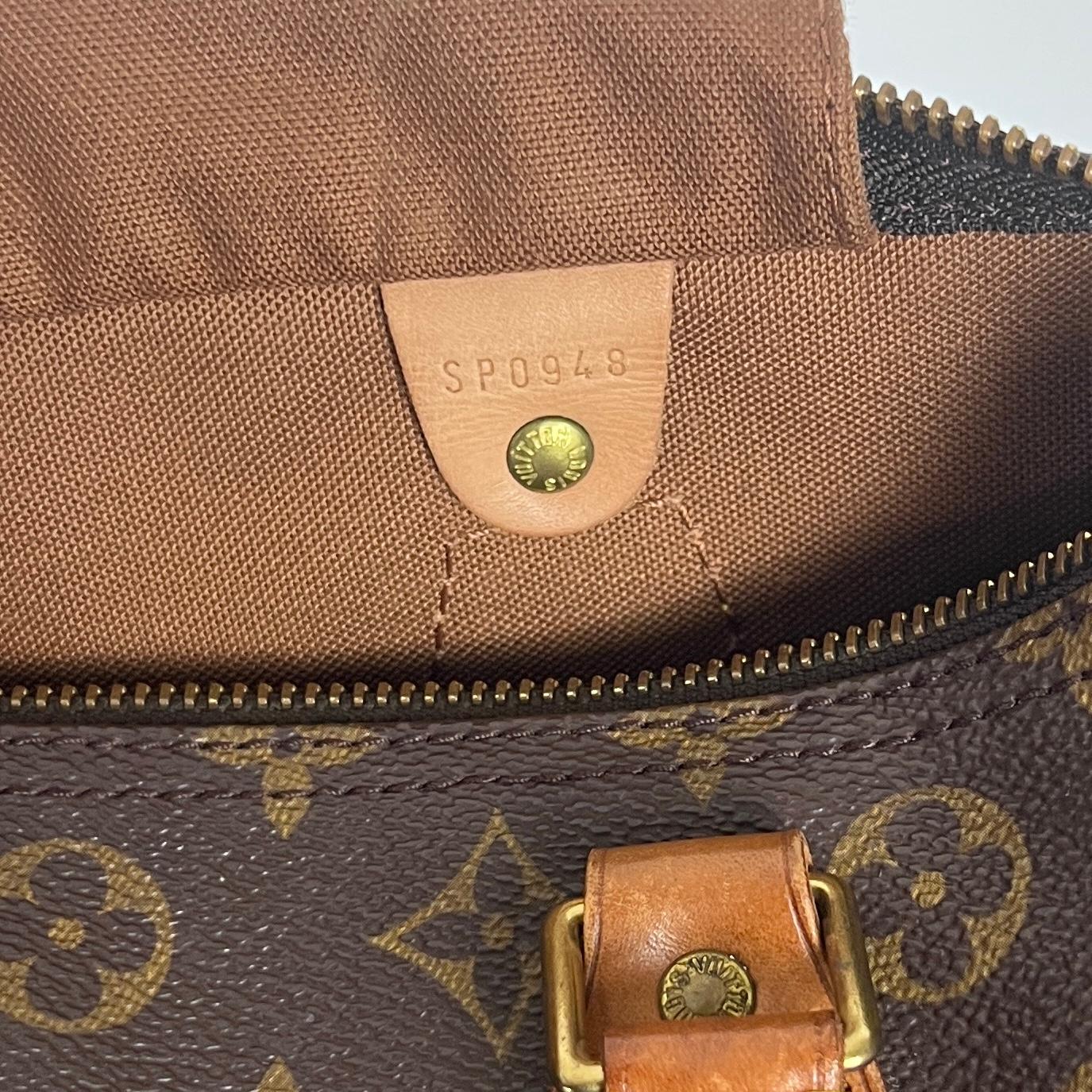 Louis Vuitton Speedy 30 Top Handle Bag Monogram Canvas Brown 1998 en vente 4