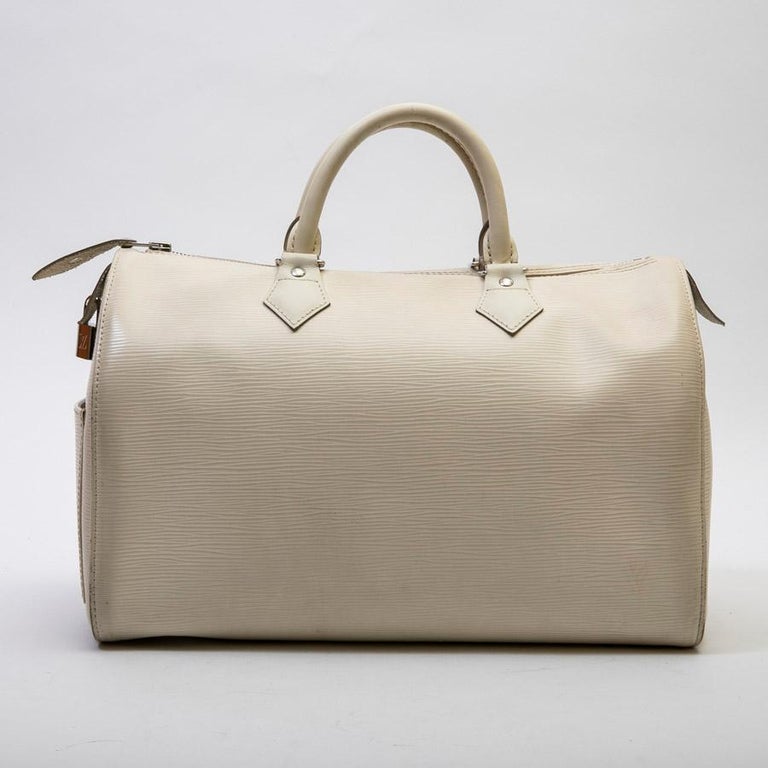 Louis Vuitton Speedy 35 Ecru Epi Leather Bag