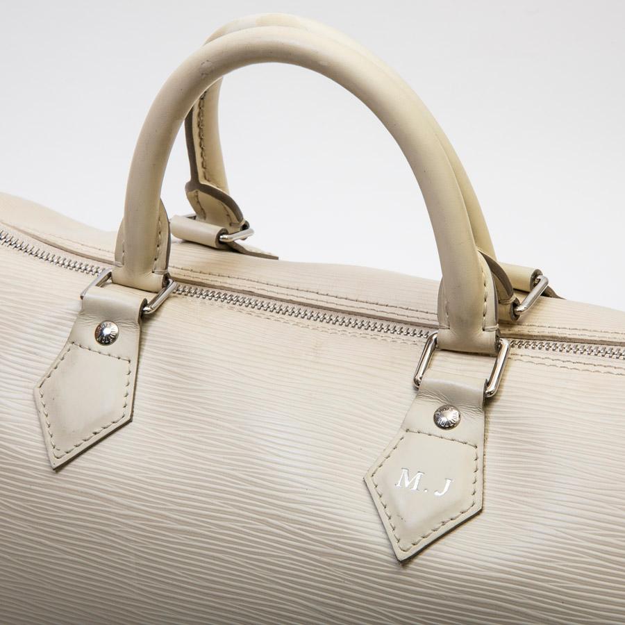 Louis Vuitton Speedy 35 Ecru Epi Leather Bag 1