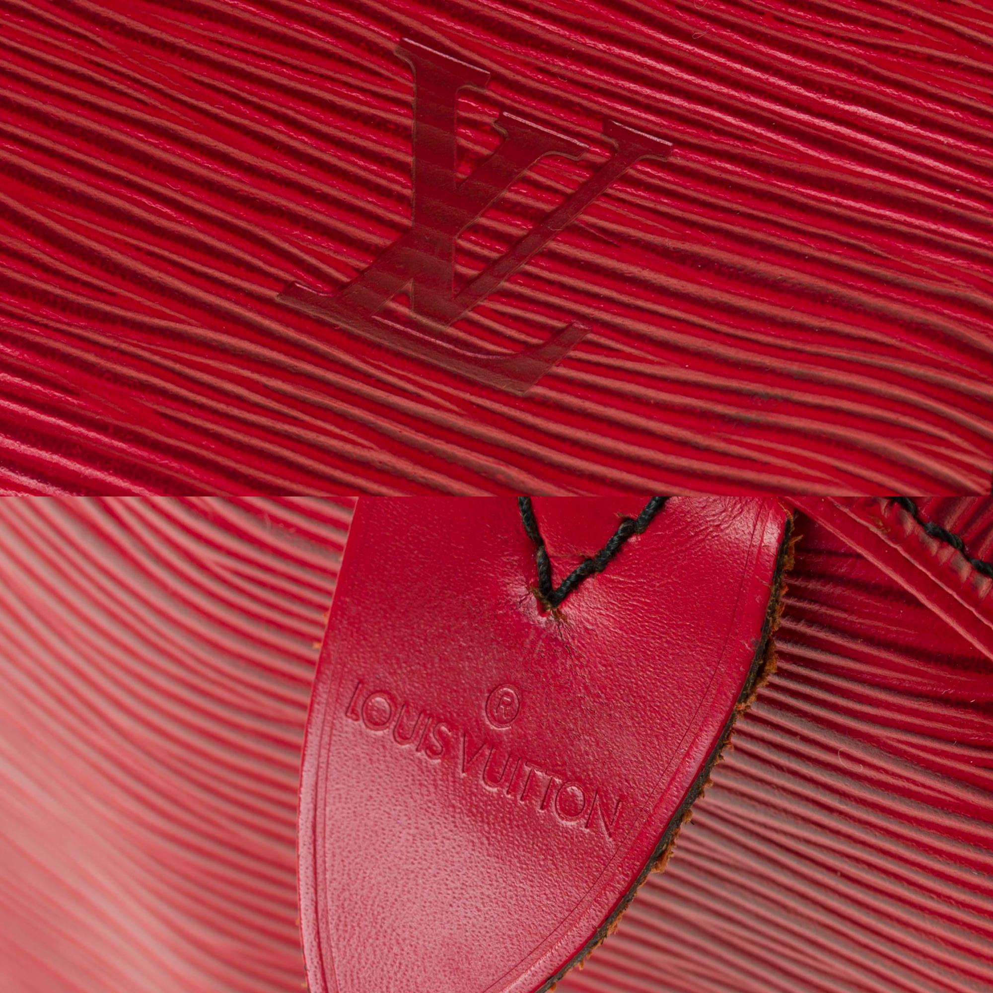Women's Louis Vuitton Speedy 35 handbag in red épi leather