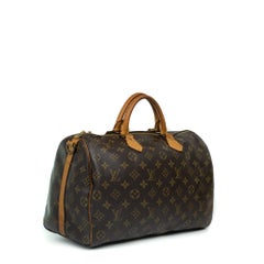 LOUIS VUITTON, Speedy 35 in brown monogram canvas