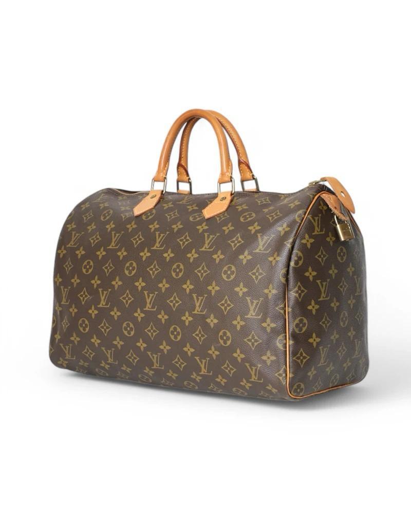 Gray Louis Vuitton Speedy 35 Monogram