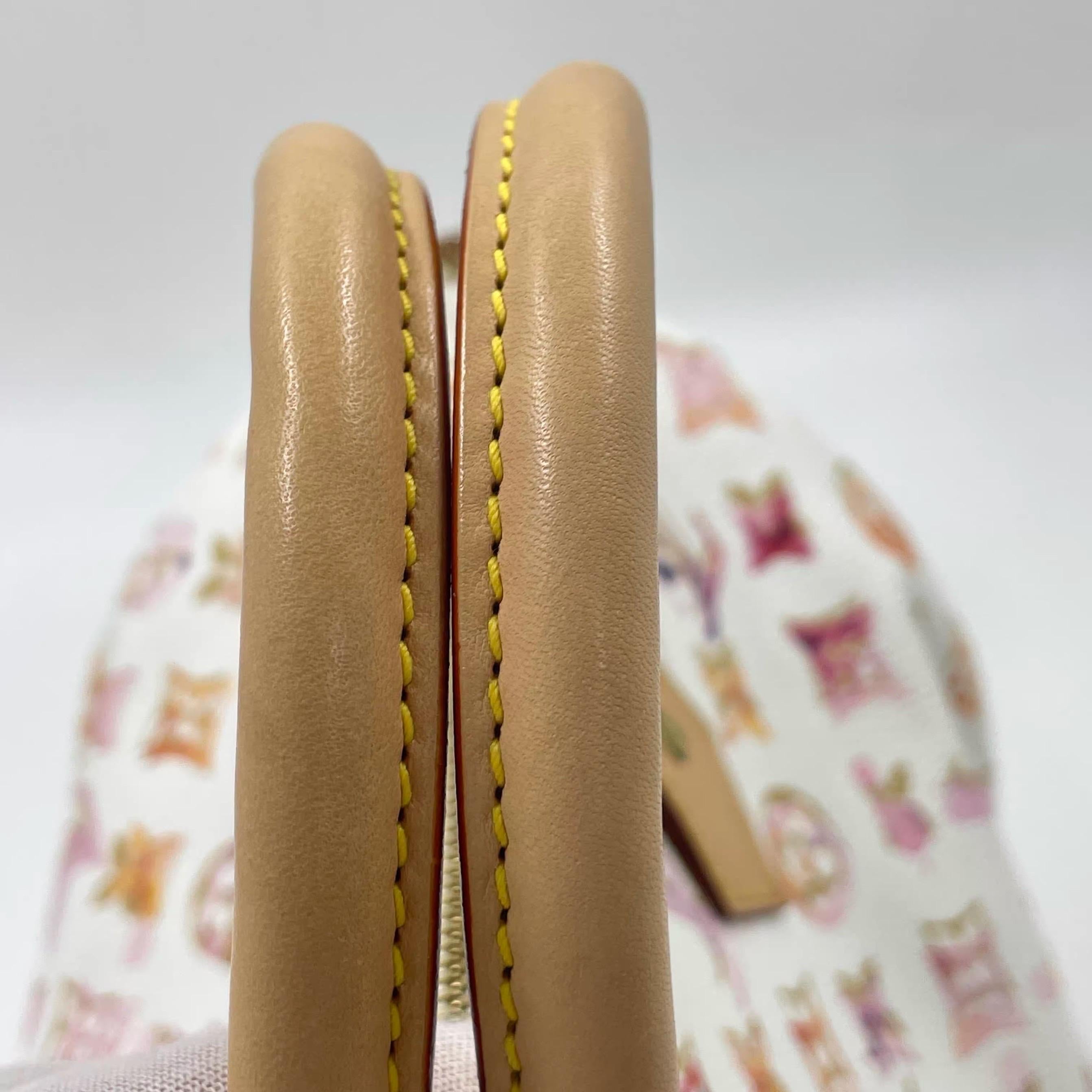 Louis Vuitton Speedy 35 Monogramme Watercolor Pink Handbag Richard Prince 2008 en vente 10