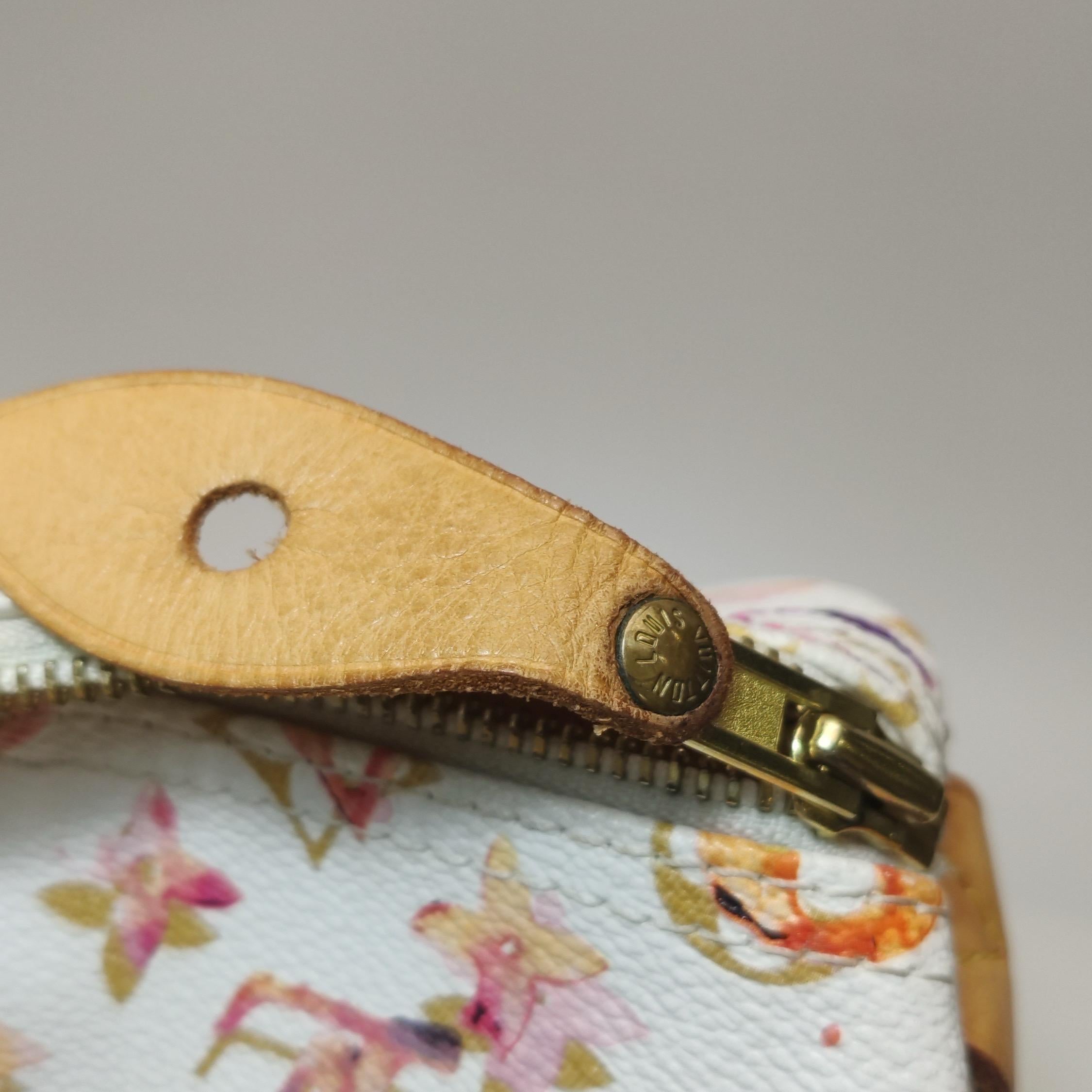 Louis Vuitton Speedy 35 Monogram Watercolor Pink Handbag Richard Prince 2008 For Sale 14