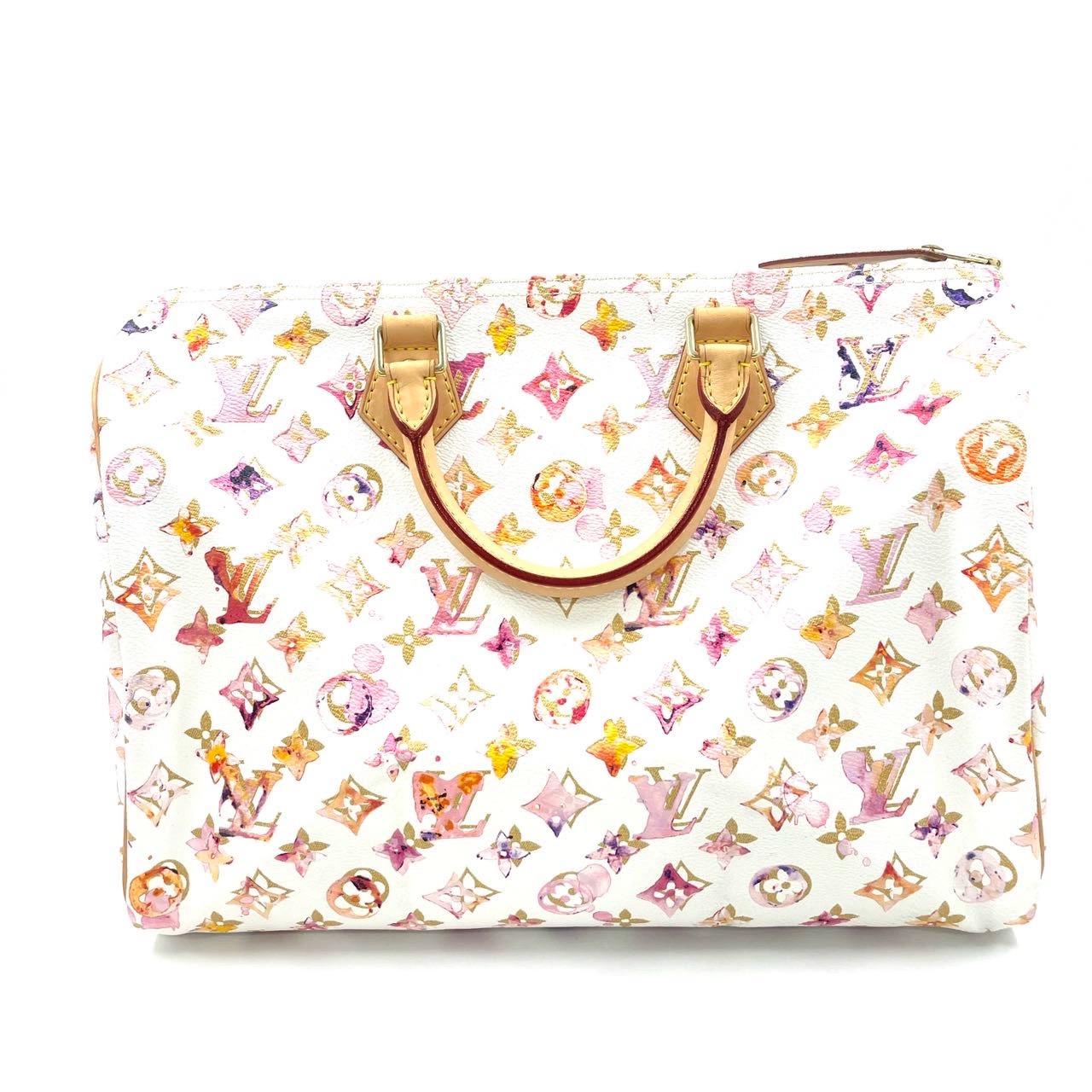 Louis Vuitton Speedy 35 Monogramme Watercolor Pink Handbag Richard Prince 2008 Bon état - En vente à AUBERVILLIERS, FR