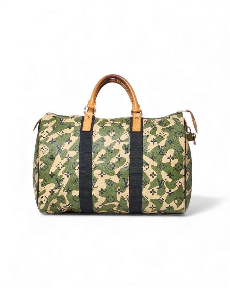 Borsa Louis Vuitton Monogramouflage Speedy 35 X Takashi Murakami In condizioni buone in vendita a Torre Del Greco, IT