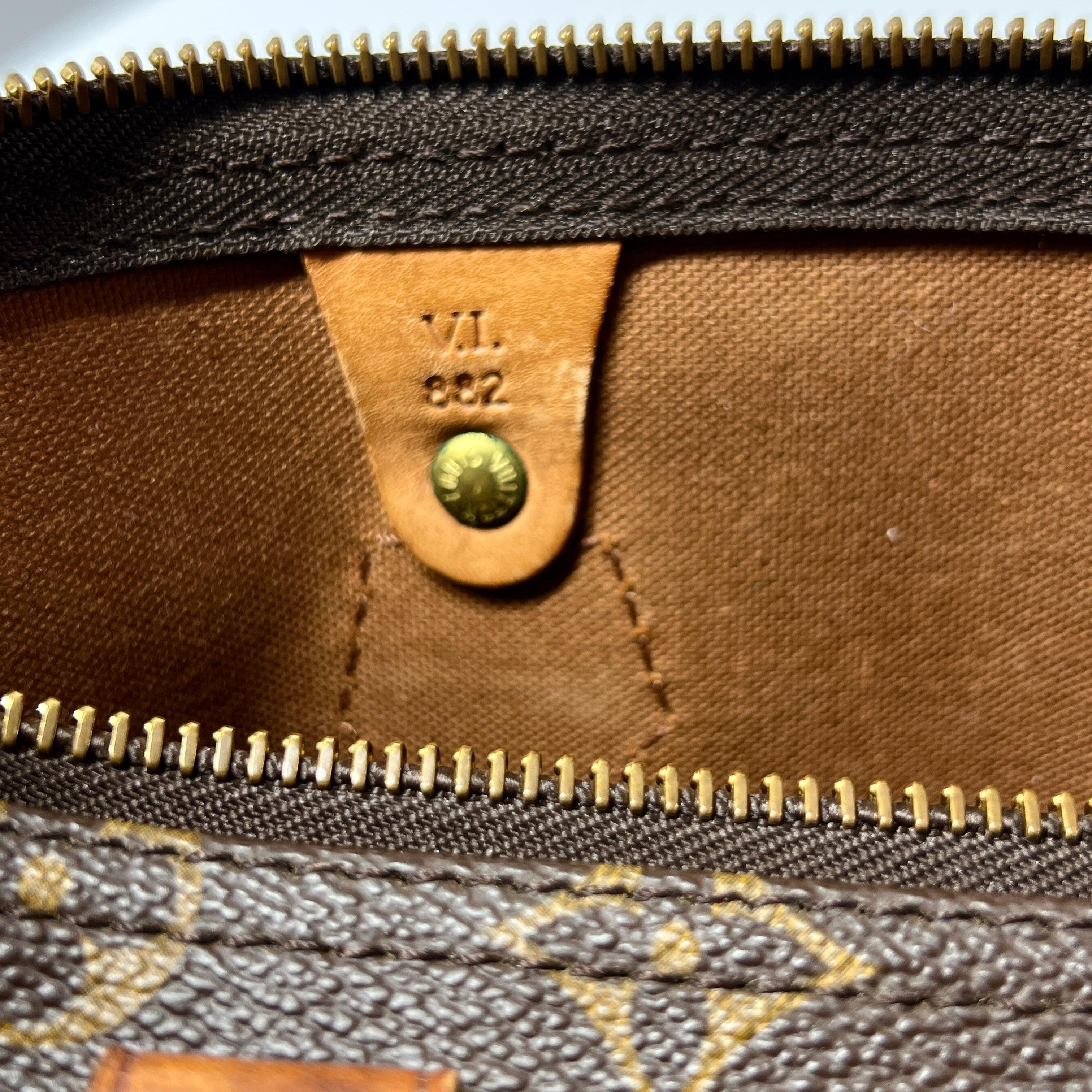 Louis Vuitton Speedy 35 Top Handle Bag Monogram Canvas 1988 Bon état - En vente à SAINT-OUEN-SUR-SEINE, FR
