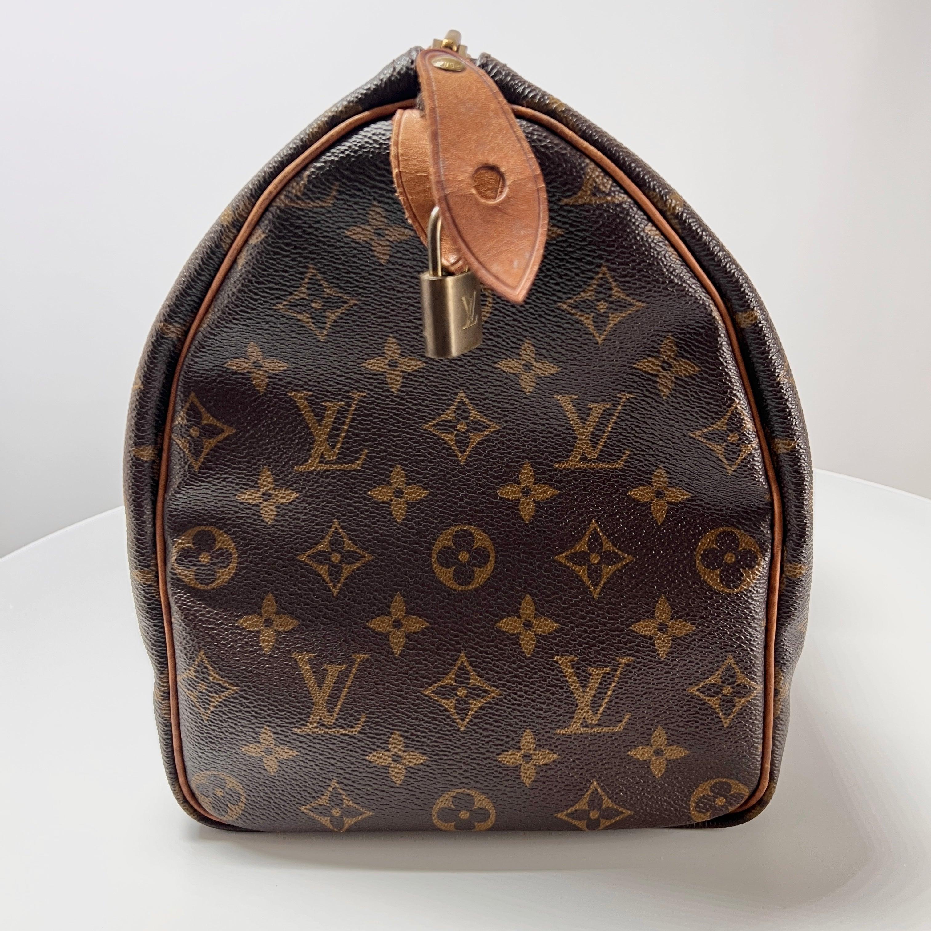 Louis Vuitton Speedy 35 Top Handle Bag Monogram Canvas 1988 en vente 1