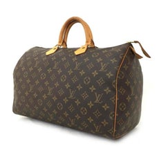 Louis Vuitton Speedy 40 Boston Gm 870010 Brown Coated Canvas Weekend/Travel Bag