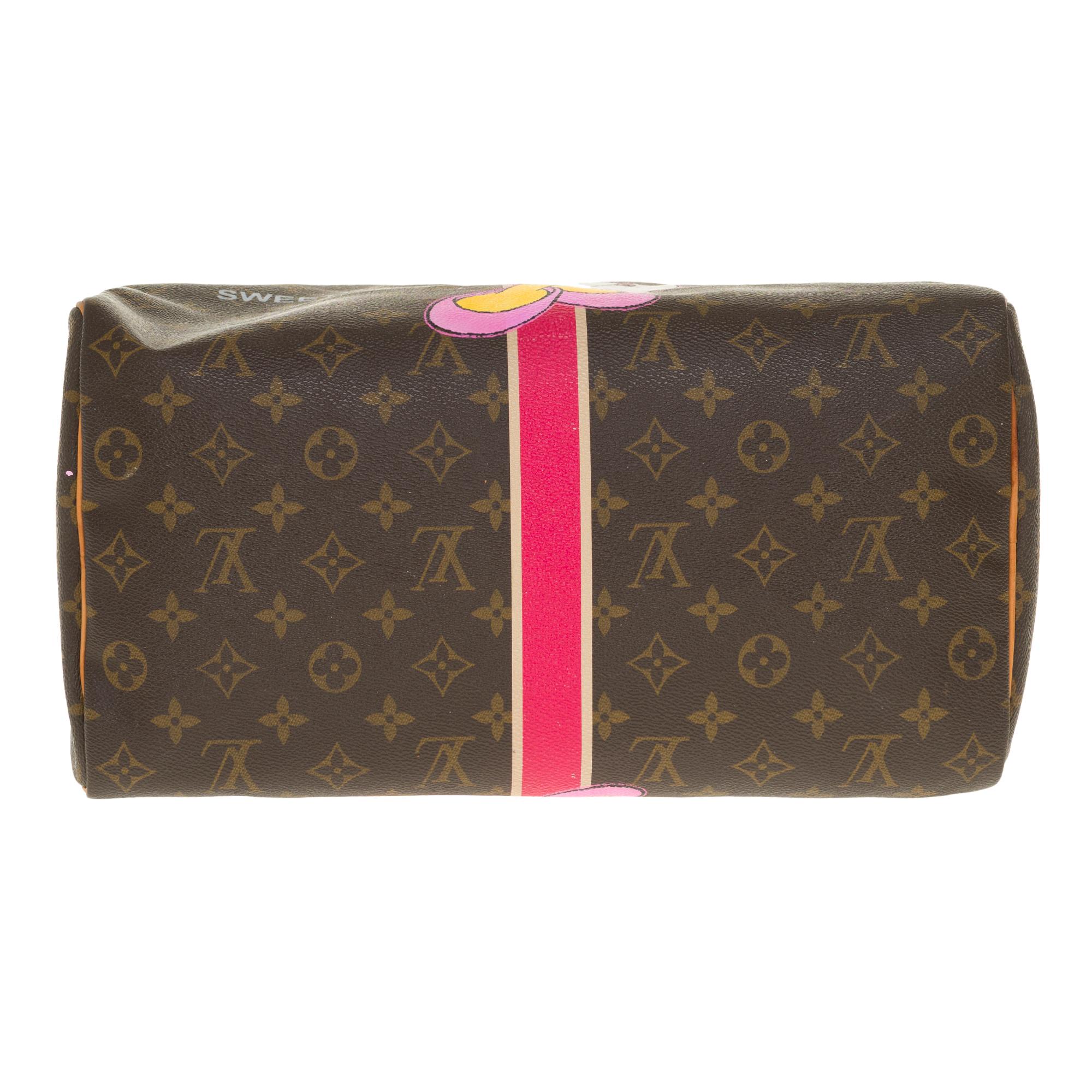 Die Speedy 40 Handtasche aus Monogramm-Leinwand von Louis Vuitton „Minnie's Moods“ 4
