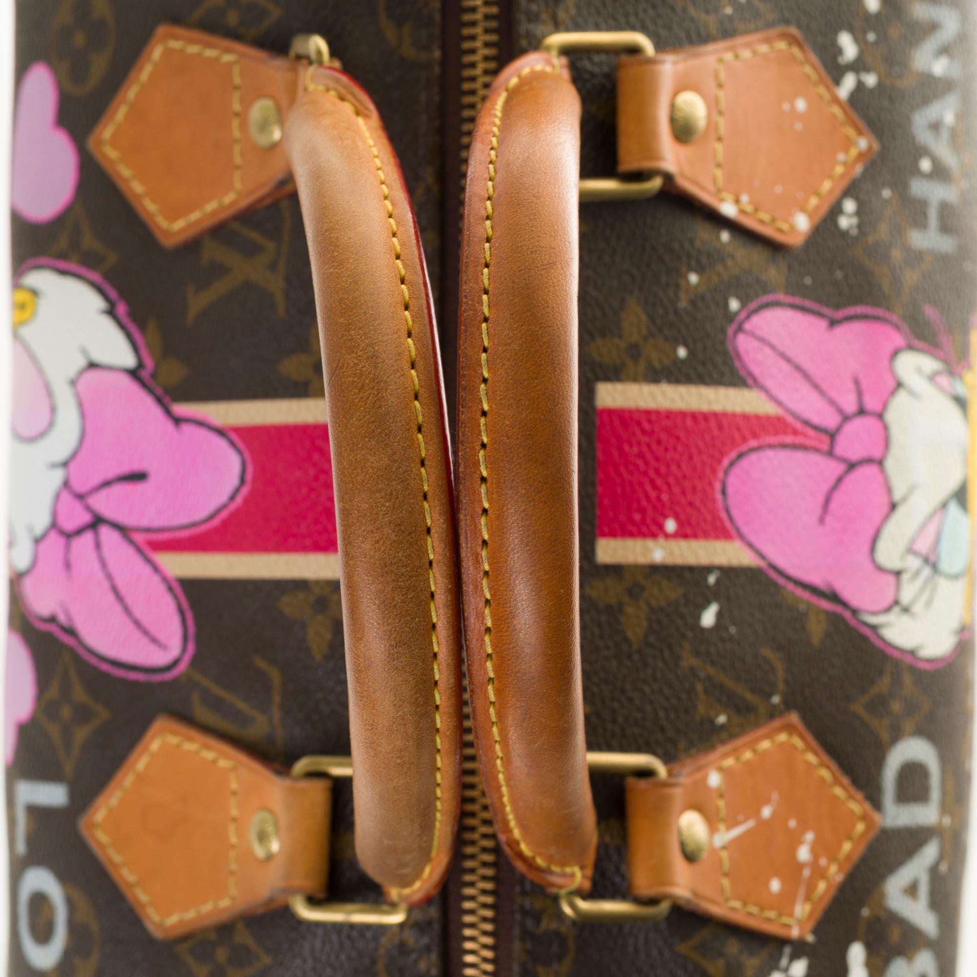Die Speedy 40 Handtasche aus Monogramm-Leinwand von Louis Vuitton „Minnie's Moods“ 3