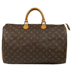 Vintage LOUIS VUITTON, Speedy 40 in brown monogram canvas