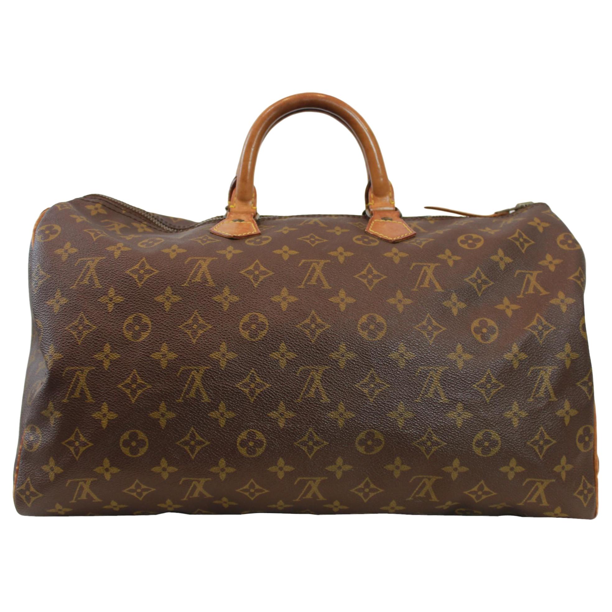 Louis Vuitton Speedy 40 Monogram Canvas Handbag, France 1980.  