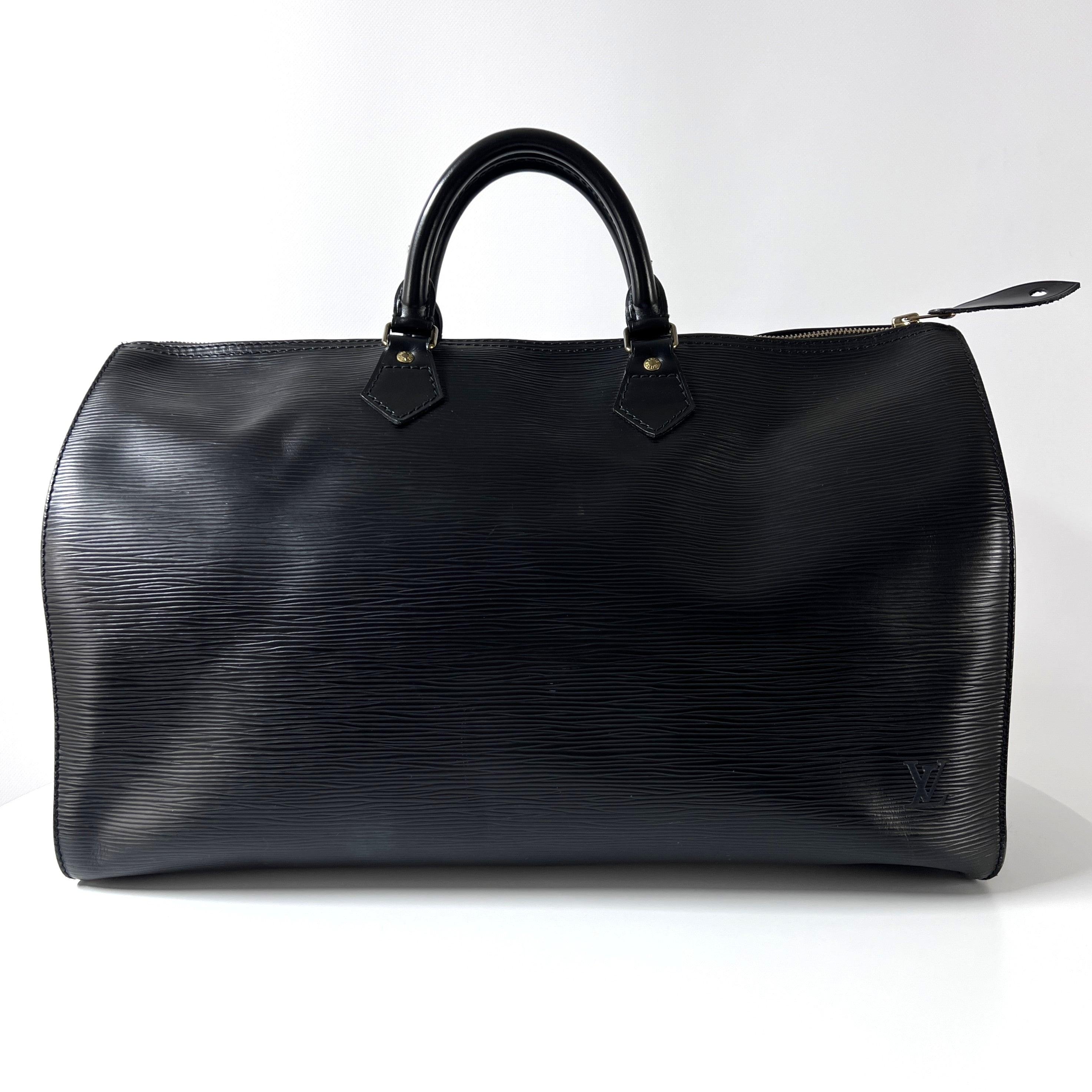 Louis Vuitton Speedy 40 Top Handle Bag Epi Leather Black 1990 en vente 5