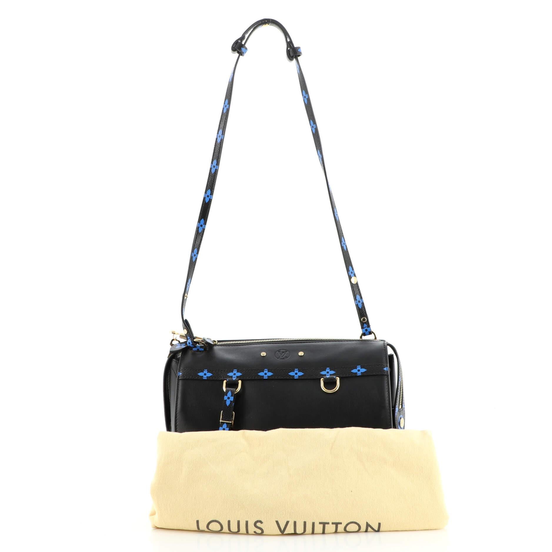 Louis Vuitton Speedy Amazon Bag Leather with Monogram Canvas MM For Sale at  1stDibs