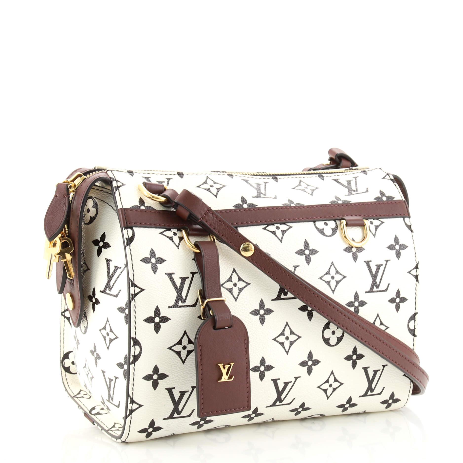 Beige Louis Vuitton Speedy Amazon Bag Monogram Canvas PM