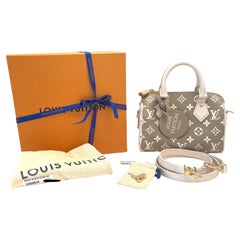 Louis Vuitton Speedy 20 bandouliere khaki monogram empreinte