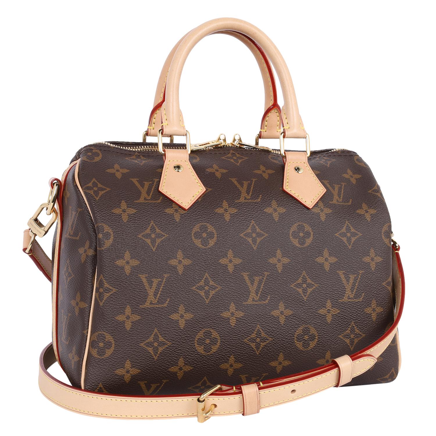 Black Louis Vuitton Speedy Bandoulière 25 Brown