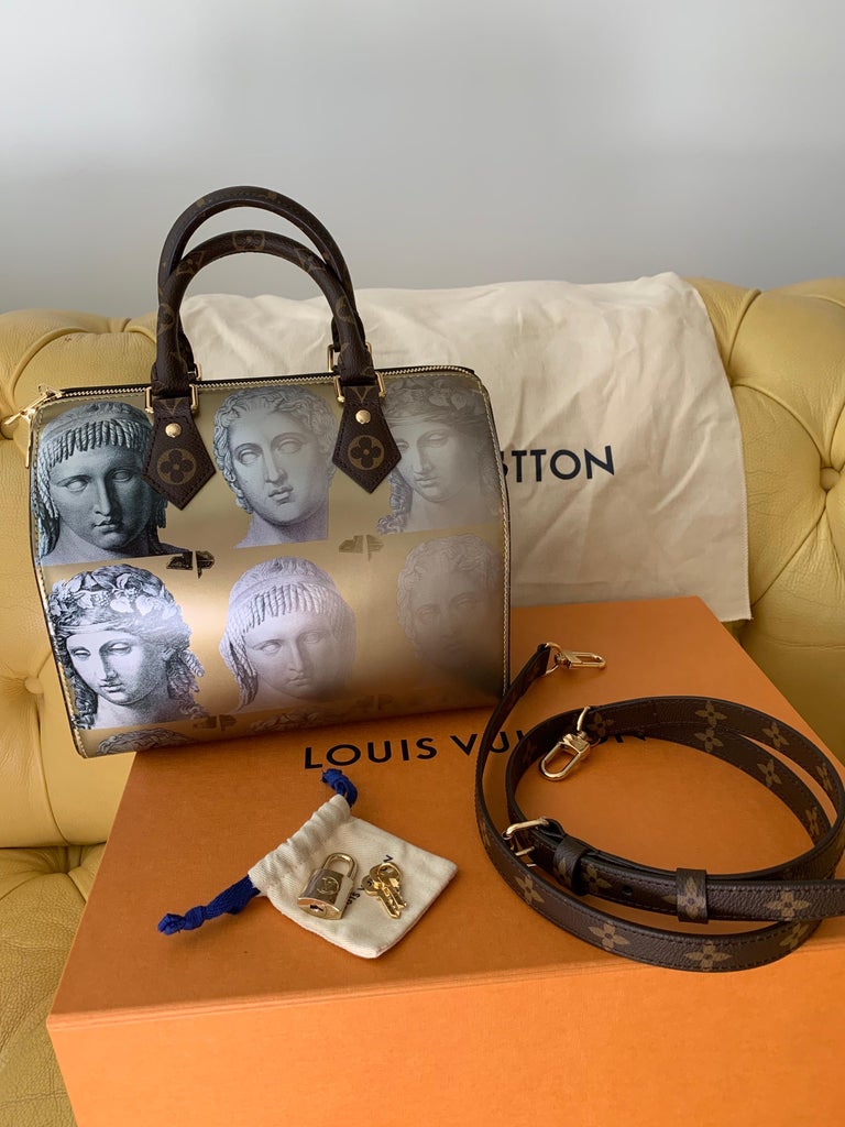 Louis Vuitton Speedy Bandoulière 25 cm , Fornasetti Limited Edition  For Sale 10