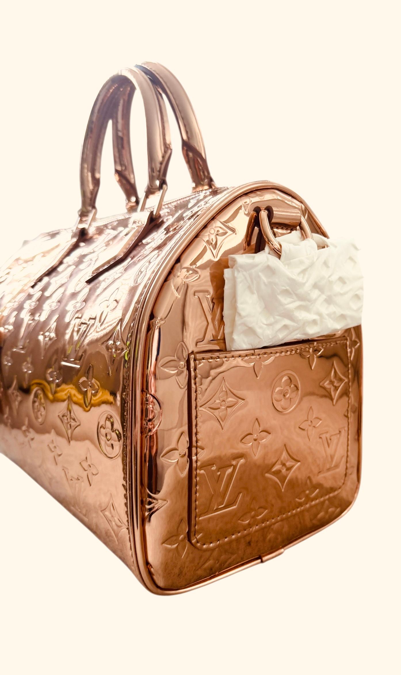 Louis Vuitton Speedy Bandouliere 25 Kupfer-Spiegel Handtasche Neu für Damen oder Herren im Angebot