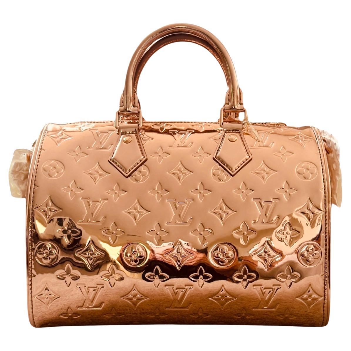 Louis Vuitton Speedy Bandouliere 25 Kupfer-Spiegel Handtasche Neu im Angebot