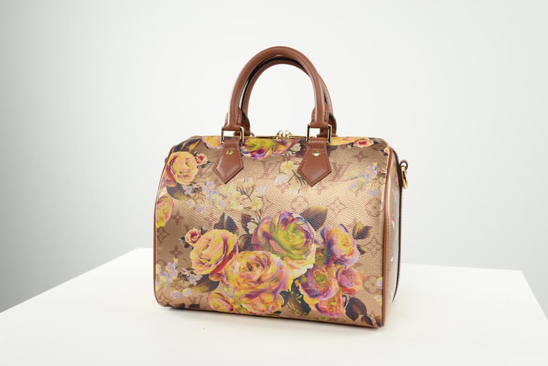 Louis Vuitton Speedy Bandoulière 25 Bag Floral Monogram In Metallic G -  Praise To Heaven