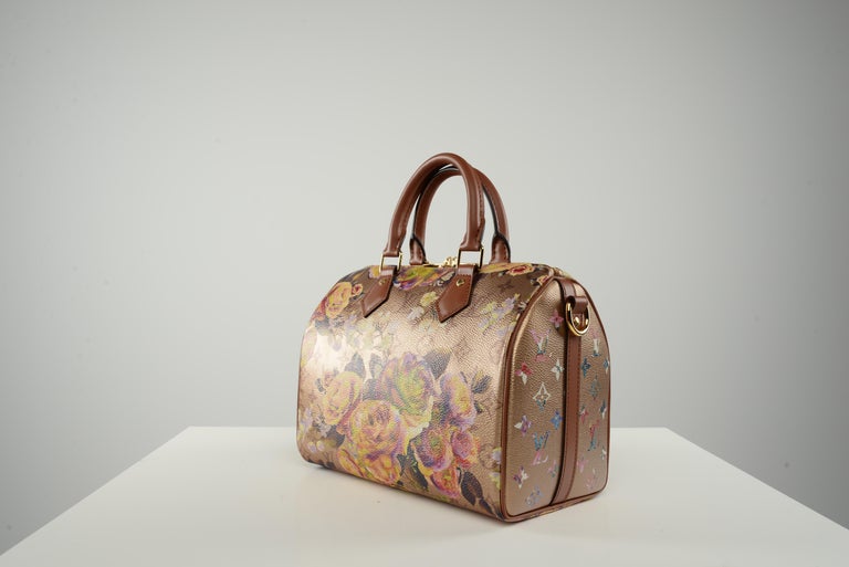 Louis Vuitton Speedy Bandoulière 25 Bag Floral Monogram In Metallic G -  Praise To Heaven