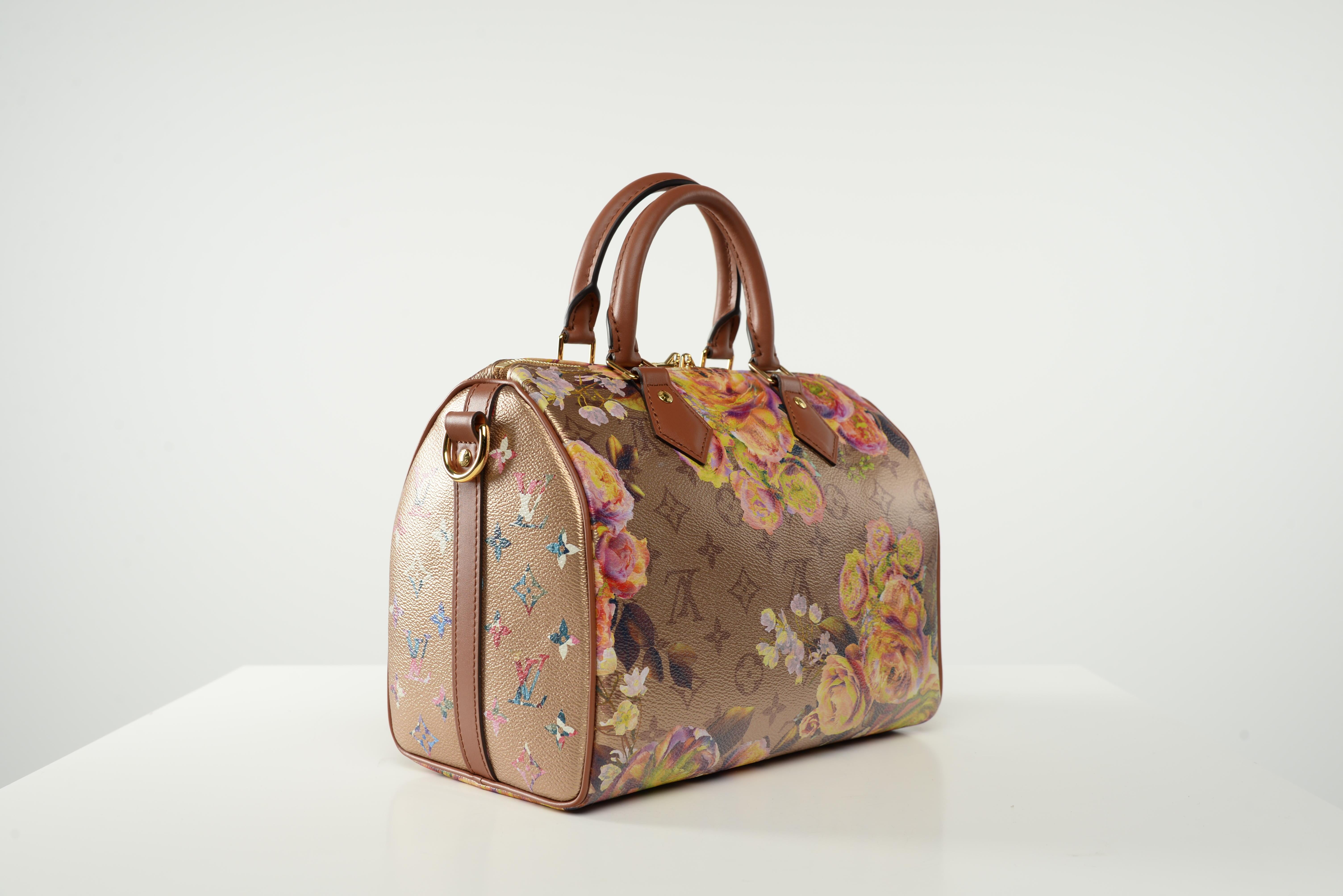 Louis Vuitton Speedy Bandoulière 25 Floral Limited Edition In New Condition In Roosendaal, NL