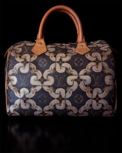 Louis Vuitton Speedy Bandoulière 25 in Signature Monogram Custom Design Handbag