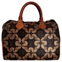 Louis Vuitton Speedy Bandoulière 25 in Signature Monogram Custom Design Handbag