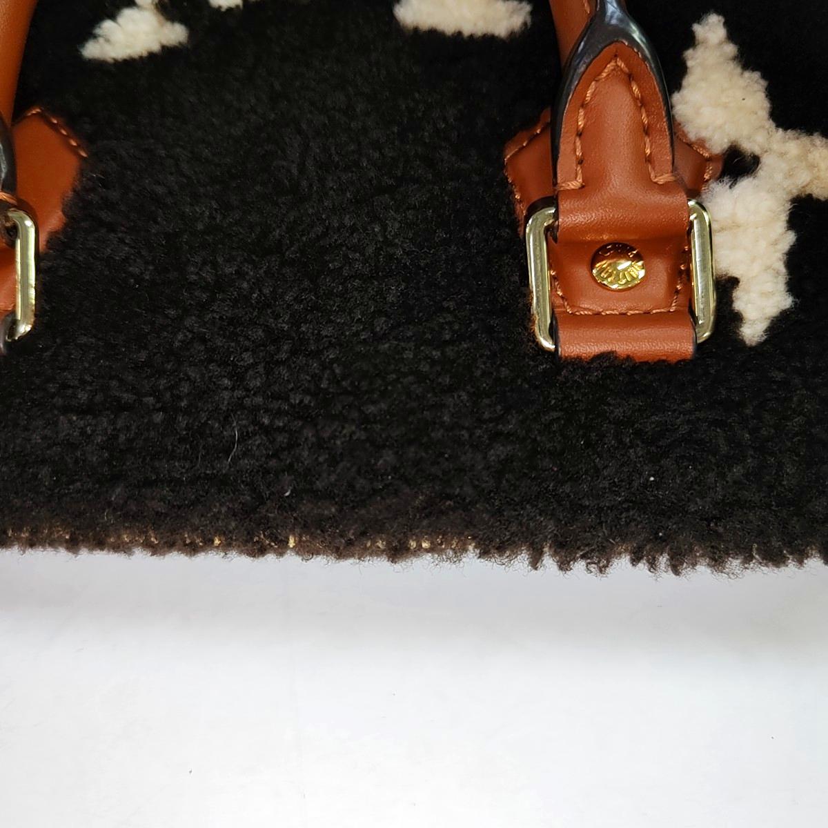 Louis Vuitton Speedy Bandouliere 25 Teddy Shearling Giant Monogram Crossbody Bag 6