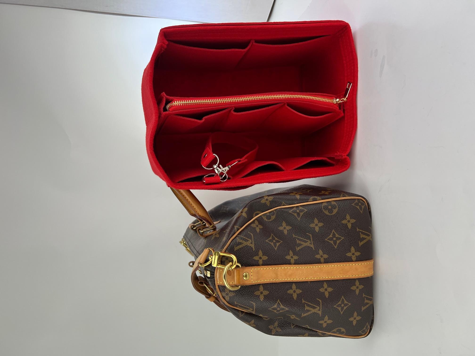 LOUIS VUITTON Speedy Bandouliere 30 Monogram Shoulder Hand Bag Added Insert  1