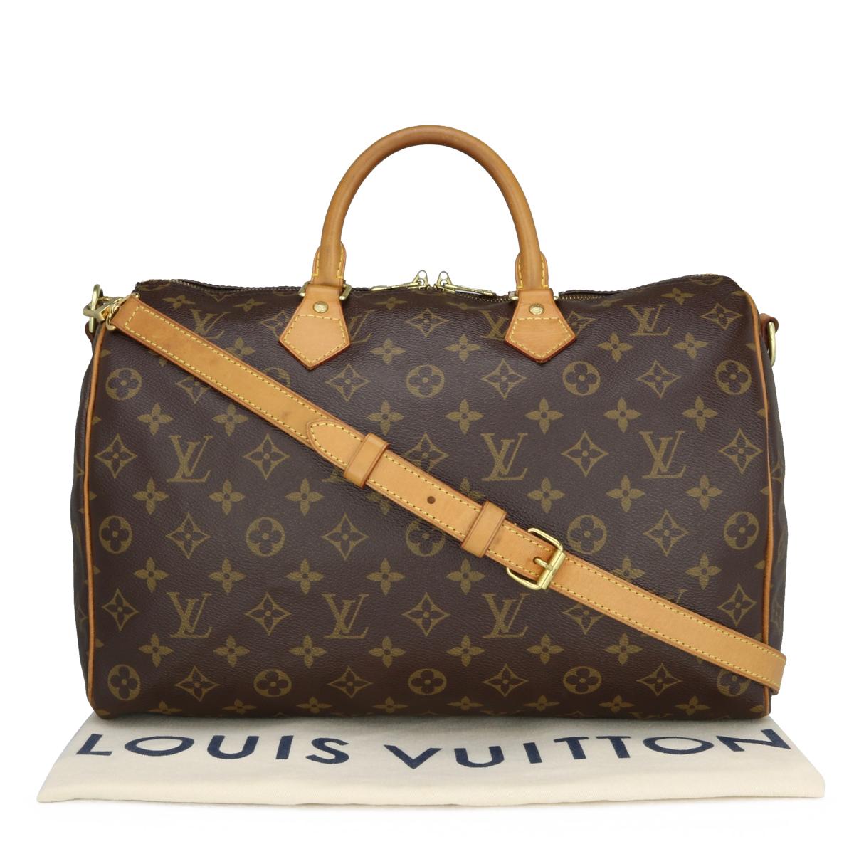 Louis Vuitton Speedy Bandoulière 35 Bag in Monogram 2011.

This bag is in good condition. 

- Exterior Condition: Good condition. Light storage creasing to the canvas. The outside of the bag shows signs of wear – leather/print surface rubbing to