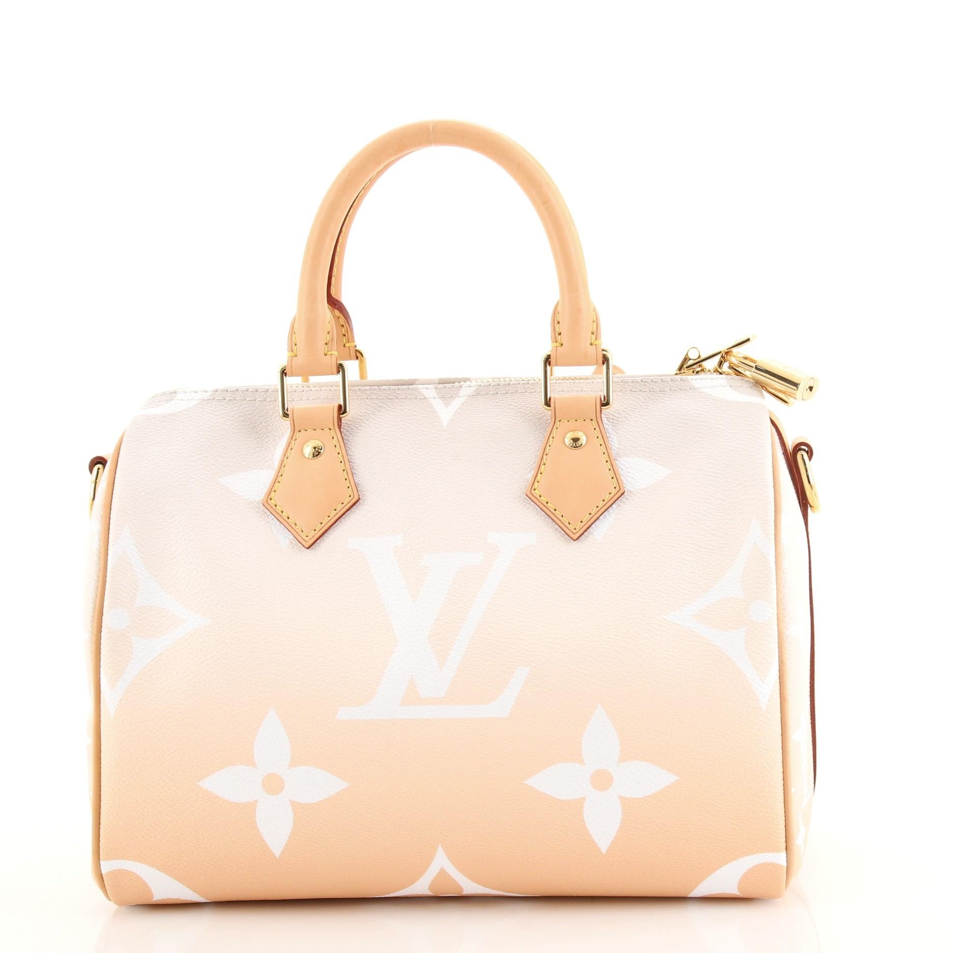 White Louis Vuitton Speedy Bandouliere Bag By The Pool Monogram Giant 25