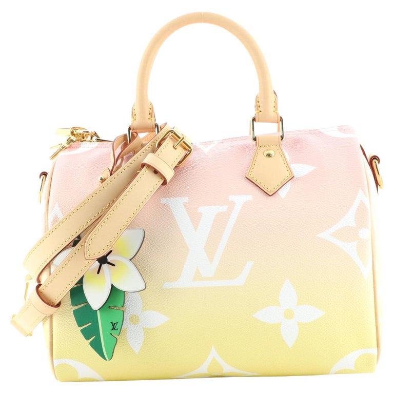 Louis Vuitton, Bags, Louis Vuitton By The Pool Speedy 25 Giant Monogram Light  Pink Limited Editio Bag