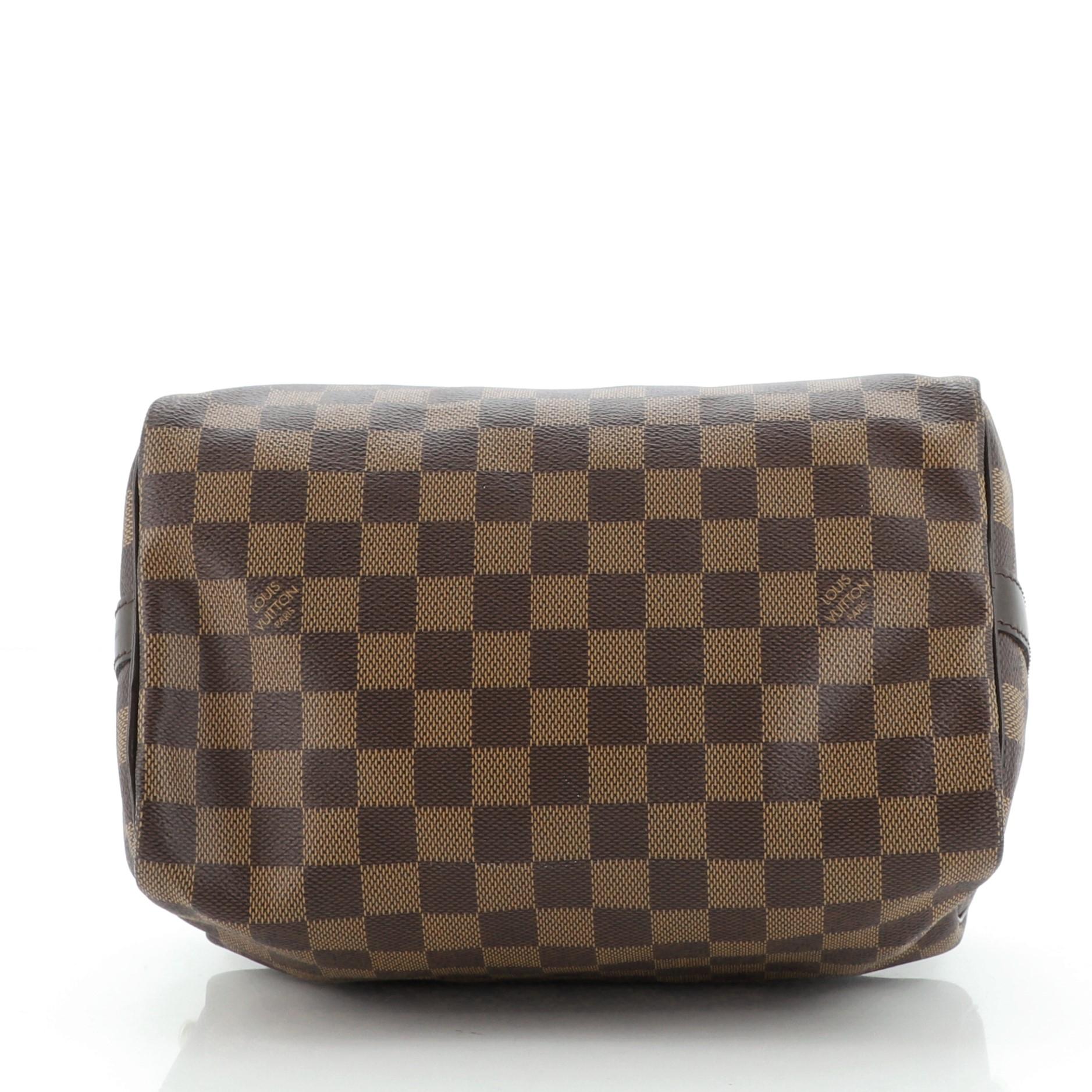 Louis Vuitton Speedy Bandouliere Bag Damier 25 In Good Condition In NY, NY