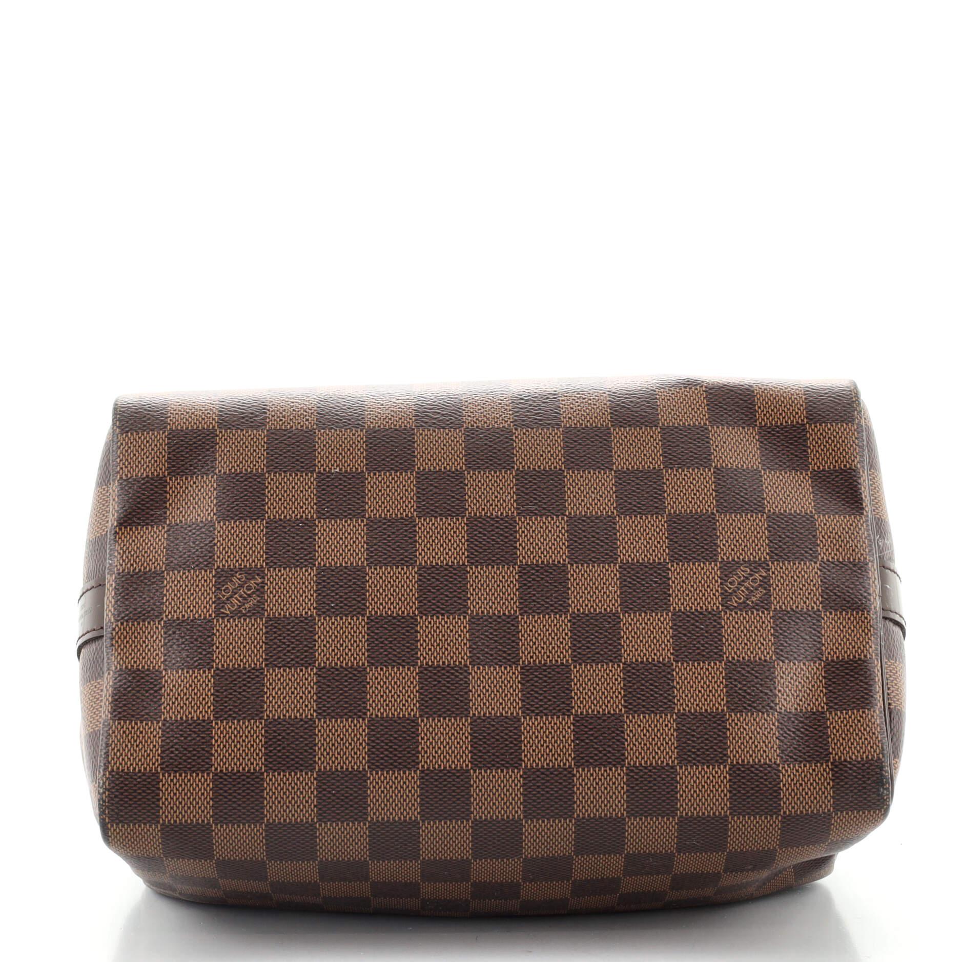Brown  Louis Vuitton Speedy Bandouliere Bag Damier 25