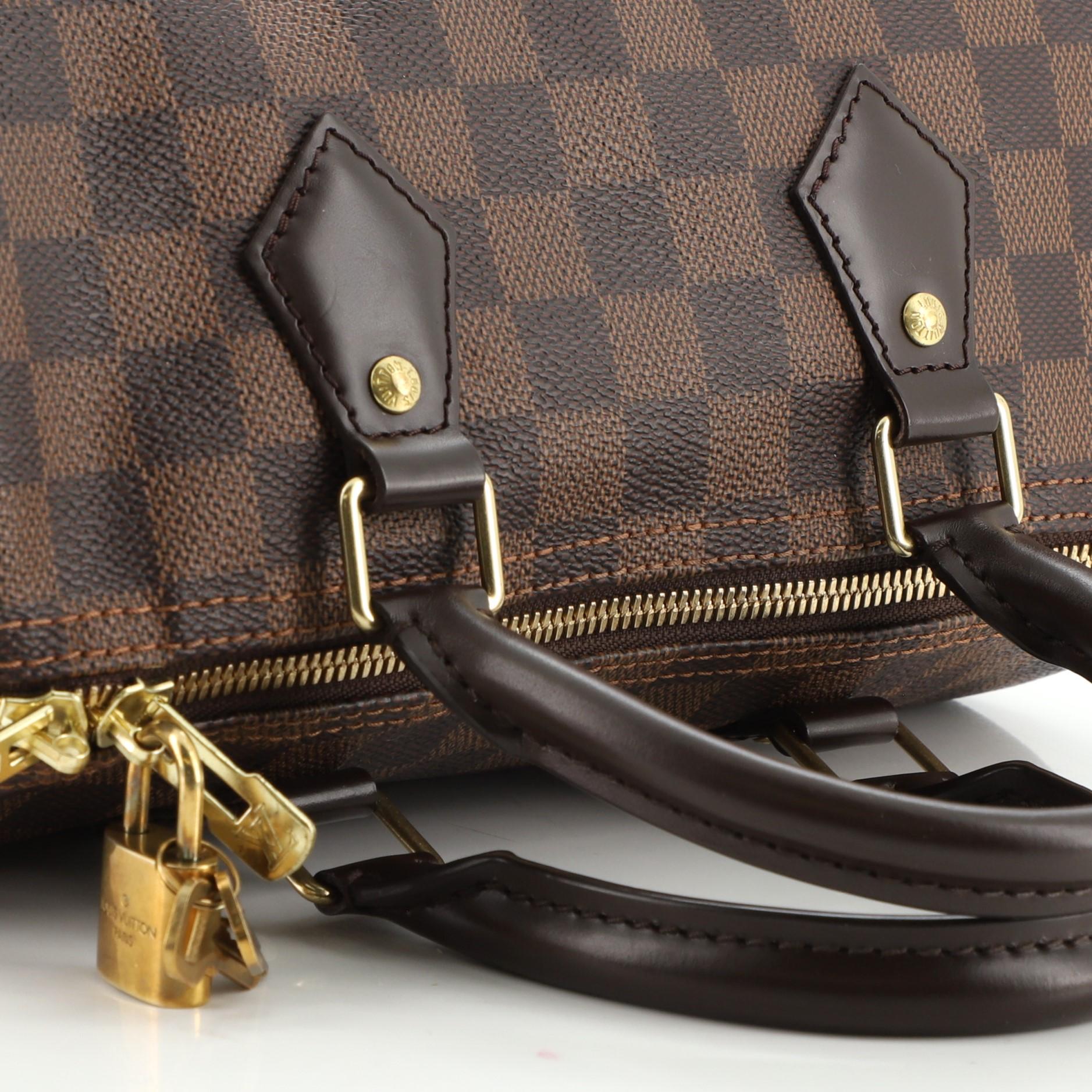 Women's or Men's  Louis Vuitton Speedy Bandouliere Bag Damier 25