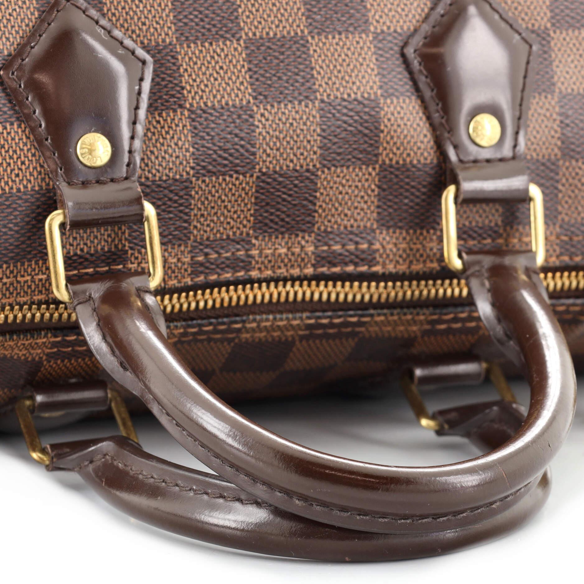 Women's or Men's  Louis Vuitton Speedy Bandouliere Bag Damier 25