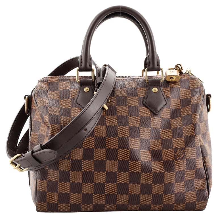Louis Vuitton Damier Ebene Speedy 25 Bandouliere Bag