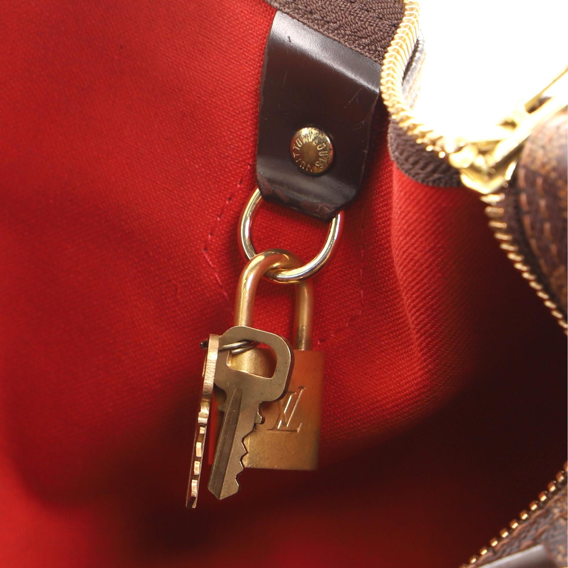 Louis Vuitton Speedy Bandouliere Bag Damier 30 For Sale 5