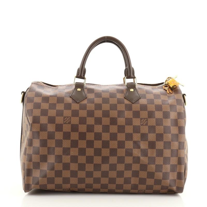 Brown Louis Vuitton Speedy Bandouliere Bag Damier 30