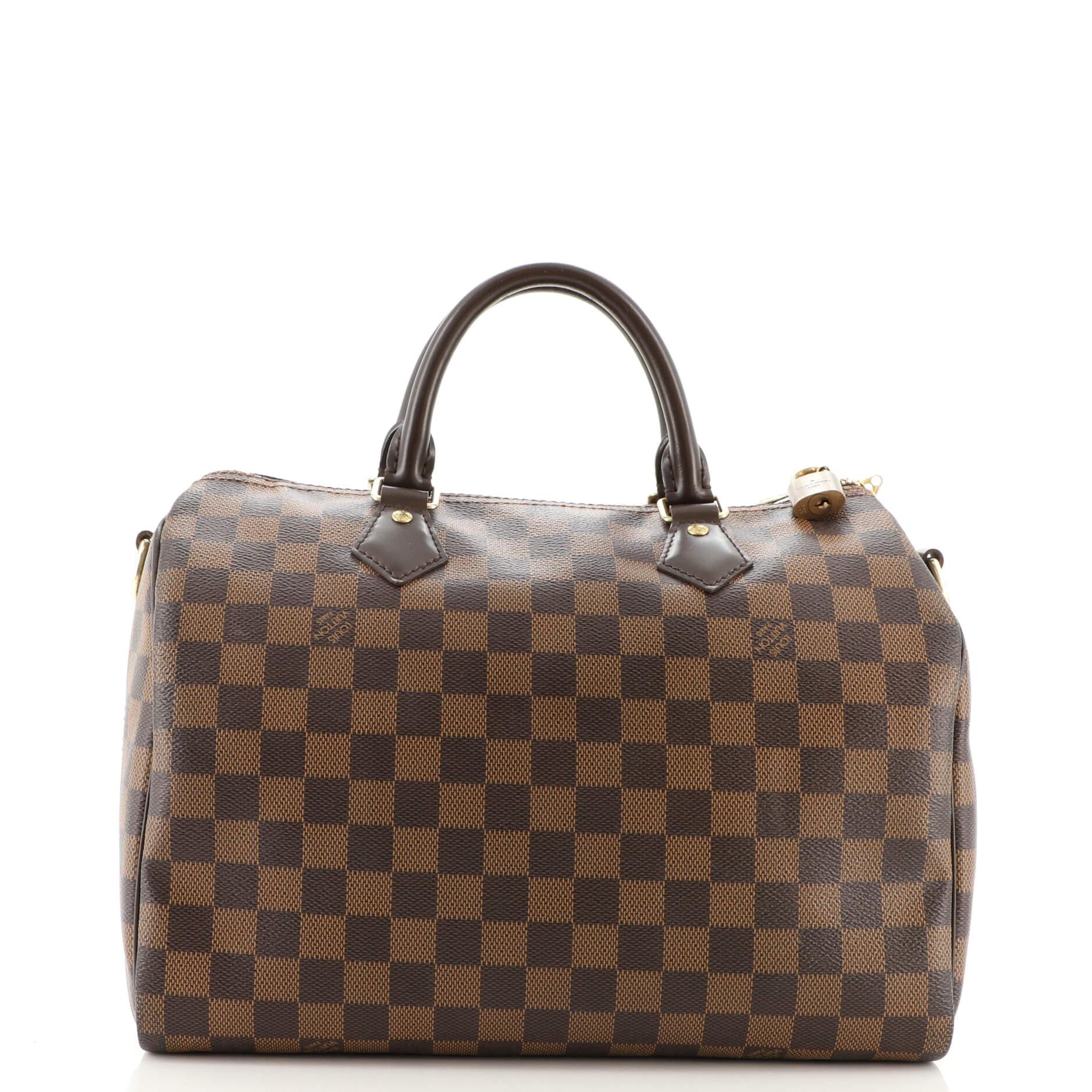 Brown Louis Vuitton Speedy Bandouliere Bag Damier 30